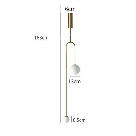 Luminaire Suspension finition laiton poli – Référence : Aléa4937-Luminaire Suspendu - Nexa Lights