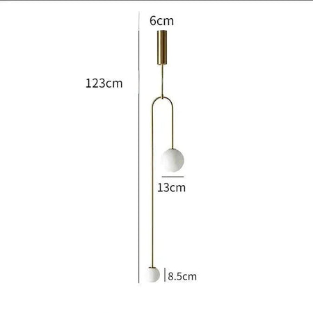 Luminaire Suspension finition laiton poli – Référence : Aléa4937-Luminaire Suspendu - Nexa Lights