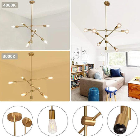 Luminaire Suspension finition laiton poli – Référence : Aveline5673-Luminaire Suspendu - Nexa Lights