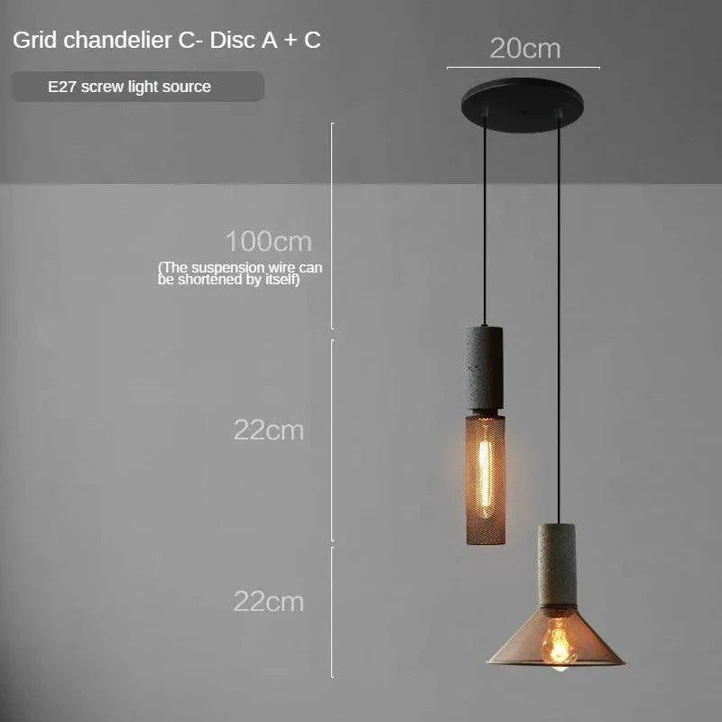 Luminaire Suspension finition mate argentée – Référence : Calixte4823-Luminaire Suspendu - Nexa Lights