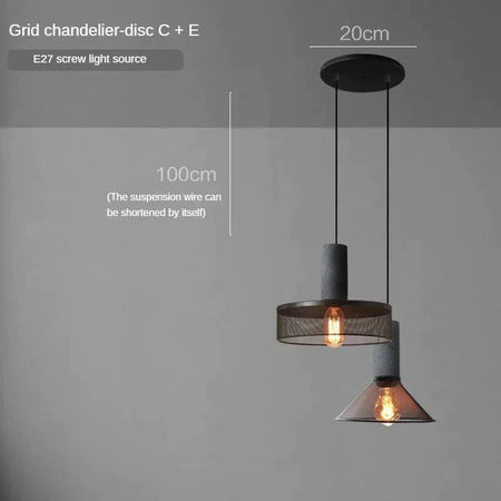 Luminaire Suspension finition mate argentée – Référence : Calixte4823-Luminaire Suspendu - Nexa Lights