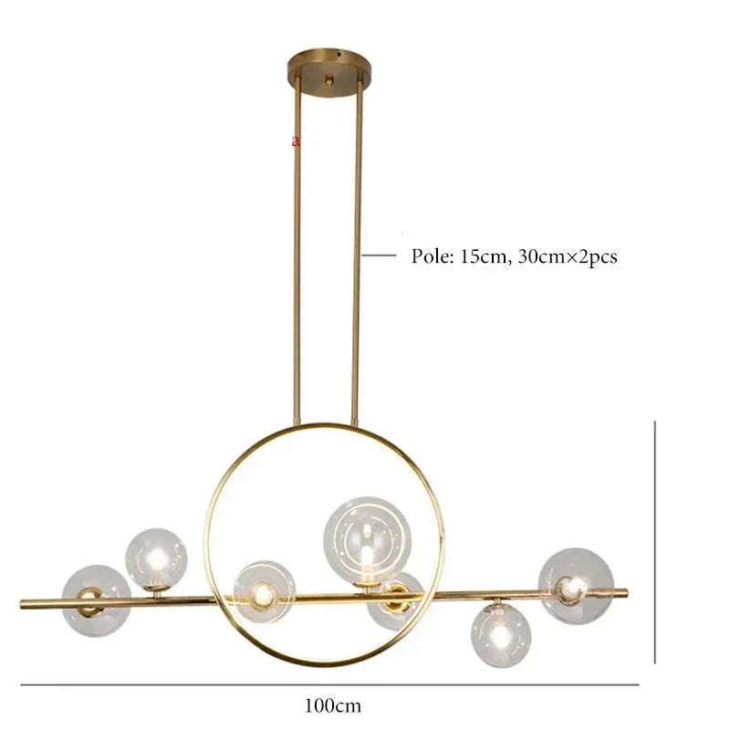 Luminaire Suspension finition mate argentée – Référence : Meryn5623- - Nexa Lights