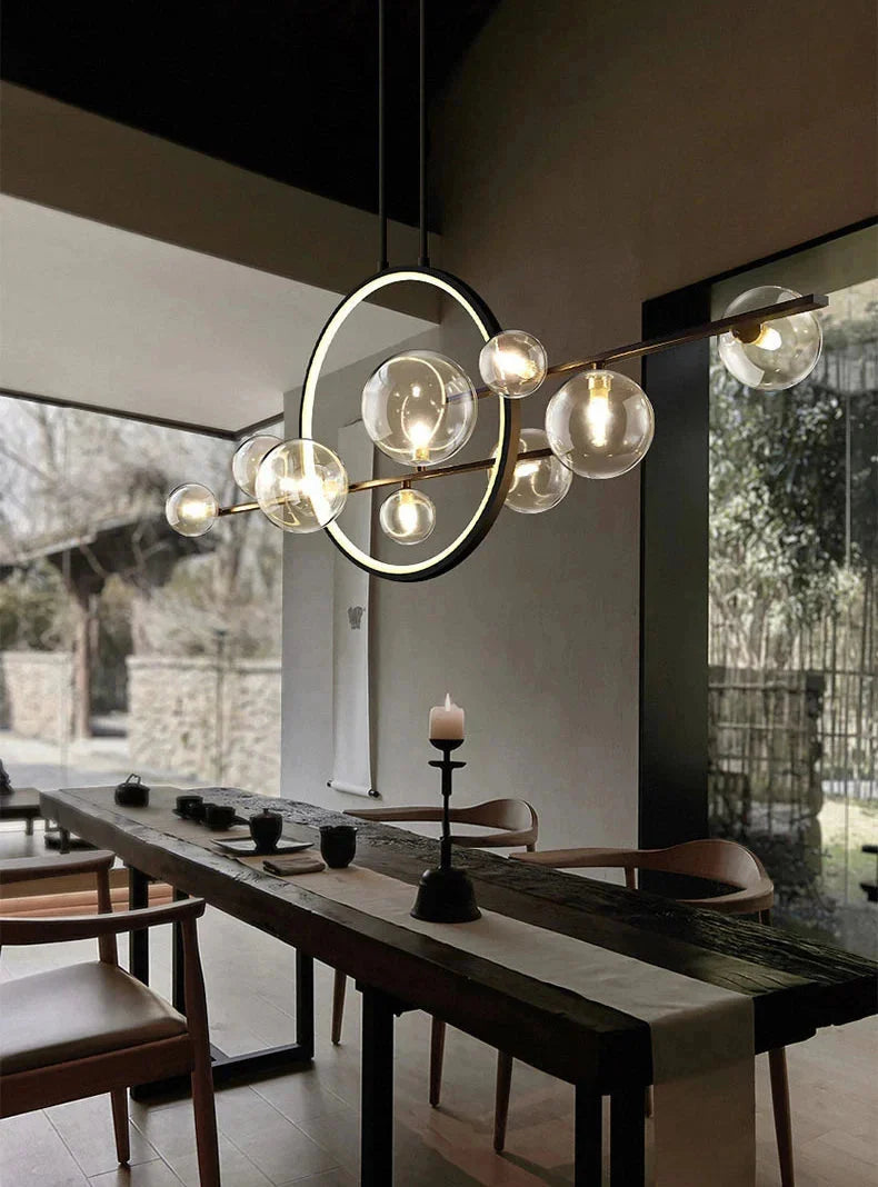 Luminaire Suspension finition mate argentée – Référence : Meryn5623- - Nexa Lights