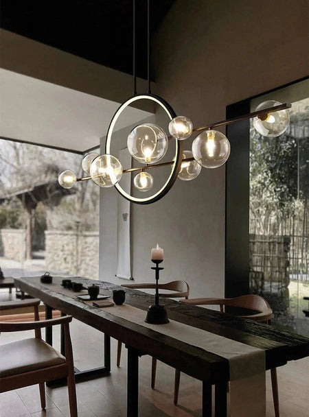 Luminaire Suspension finition mate argentée – Référence : Meryn5623- - Nexa Lights