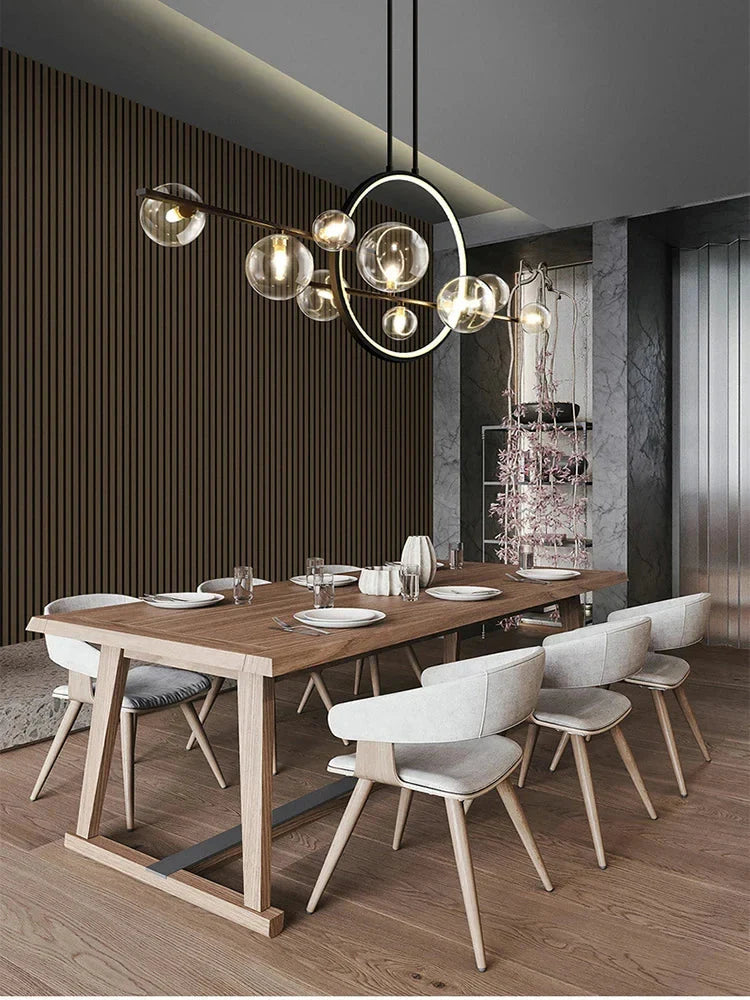 Luminaire Suspension finition mate argentée – Référence : Meryn5623- - Nexa Lights