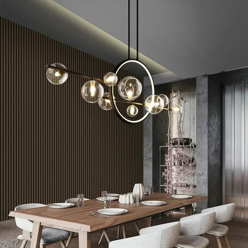 Luminaire Suspension finition mate argentée – Référence : Meryn5623- - Nexa Lights