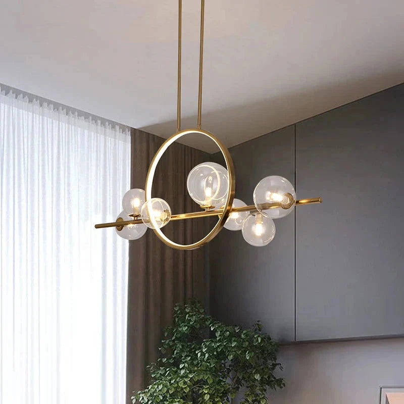 Luminaire Suspension finition mate argentée – Référence : Meryn5623- - Nexa Lights