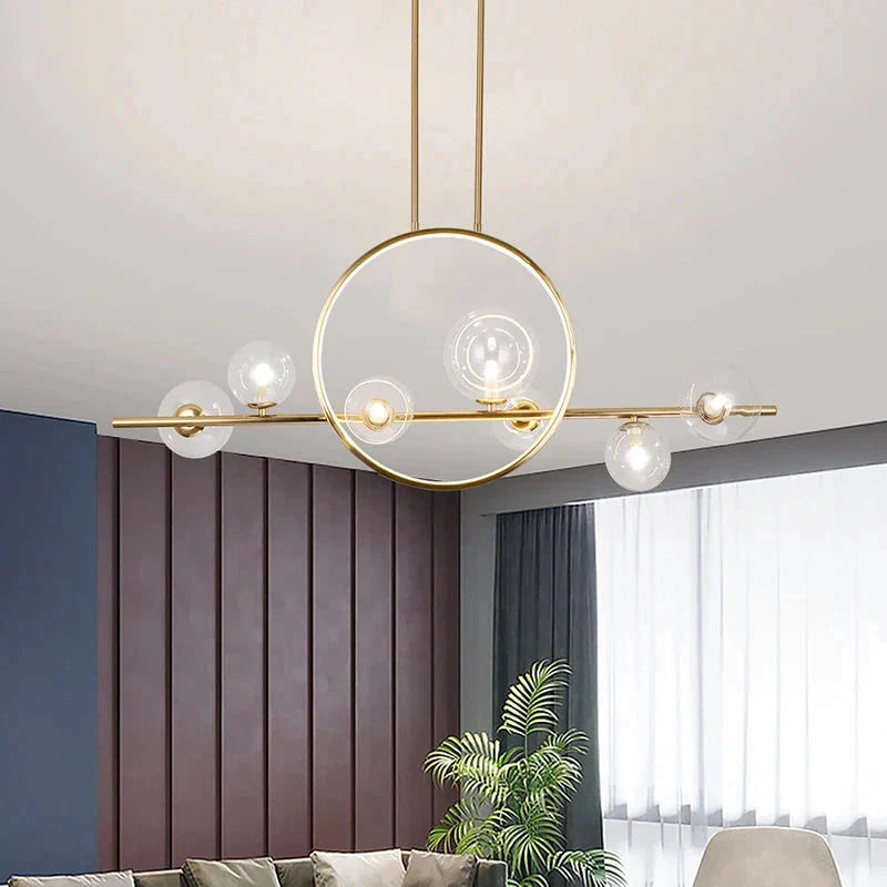 Luminaire Suspension finition mate argentée – Référence : Meryn5623- - Nexa Lights