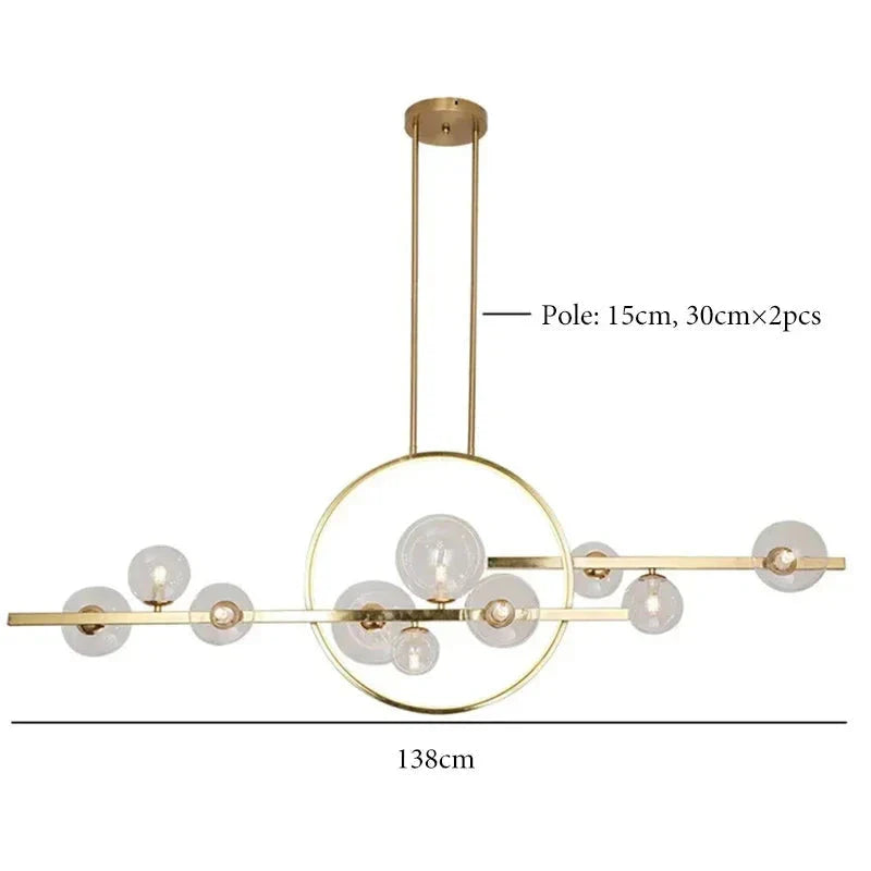 Luminaire Suspension finition mate argentée – Référence : Meryn5623- - Nexa Lights