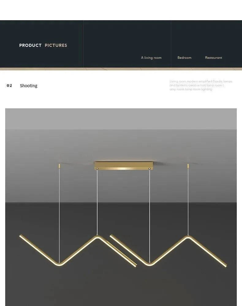 Luminaire Suspension finition or et noir – Référence : Marcellin4829- - Nexa Lights