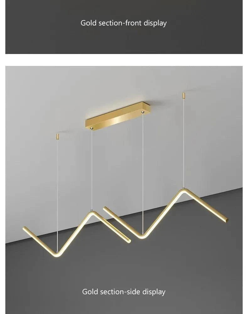 Luminaire Suspension finition or et noir – Référence : Marcellin4829- - Nexa Lights