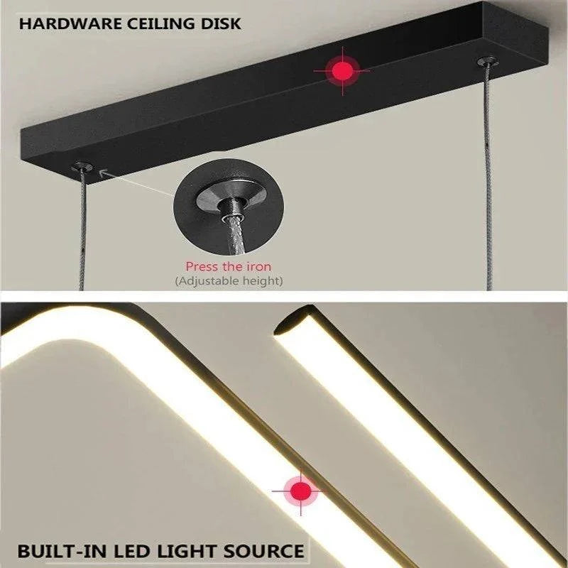 Luminaire Suspension finition or et noir – Référence : Marcellin4829- - Nexa Lights