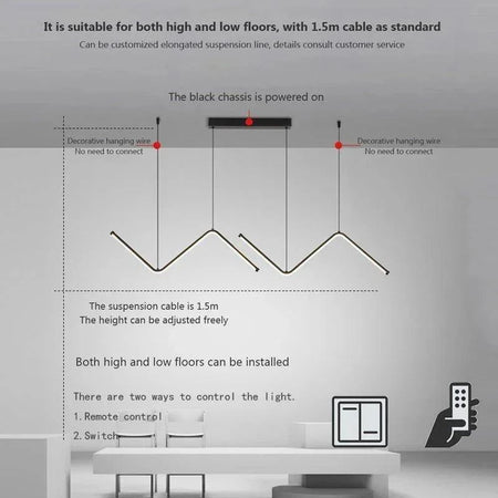 Luminaire Suspension finition or et noir – Référence : Marcellin4829- - Nexa Lights