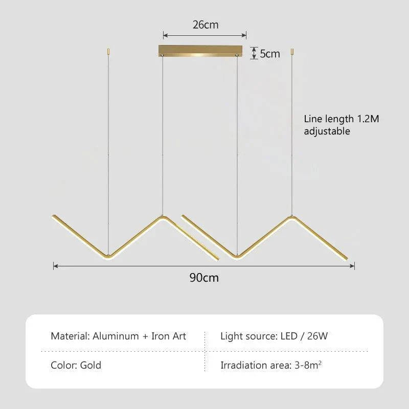 Luminaire Suspension finition or et noir – Référence : Marcellin4829- - Nexa Lights