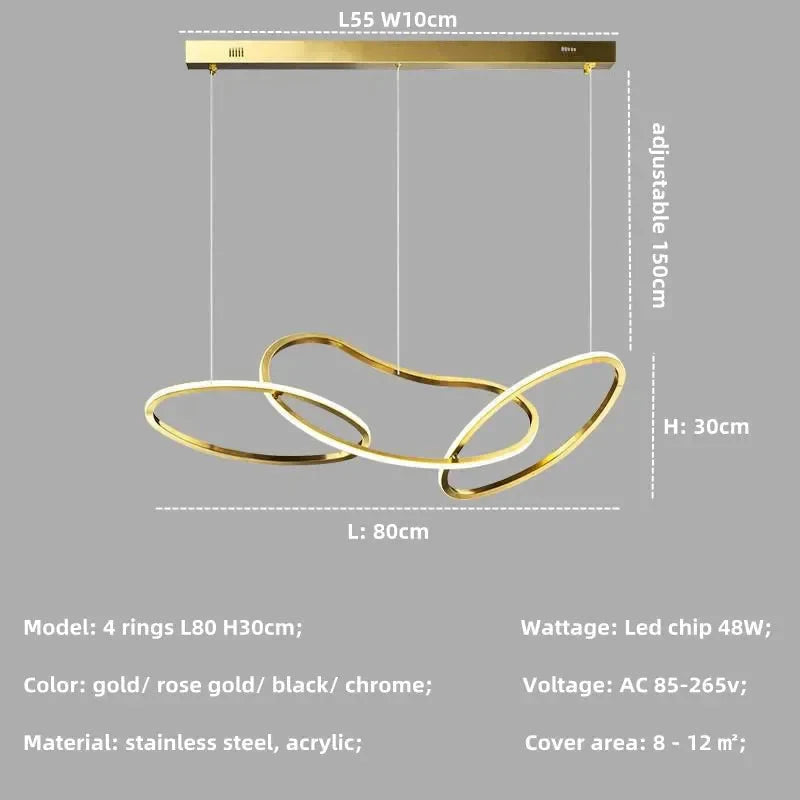 Luminaire Suspension finition rose élégante – Référence : Mariselle5623- - Nexa Lights