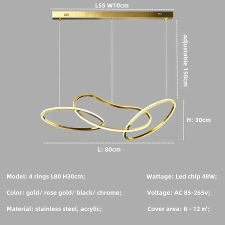 Luminaire Suspension finition rose élégante – Référence : Mariselle5623- - Nexa Lights