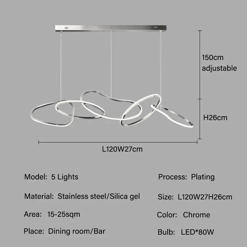 Luminaire Suspension finition rose élégante – Référence : Mariselle5623- - Nexa Lights