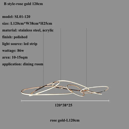 Luminaire Suspension finition rose élégante – Référence : Mariselle5623- - Nexa Lights
