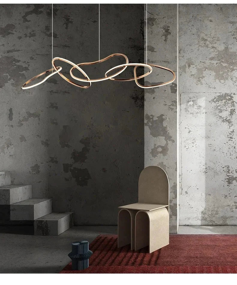 Luminaire Suspension finition rose élégante – Référence : Mariselle5623- - Nexa Lights