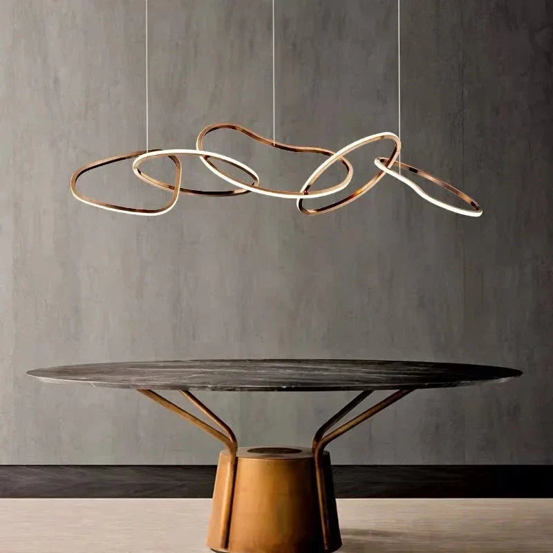 Luminaire Suspension finition rose élégante – Référence : Mariselle5623- - Nexa Lights