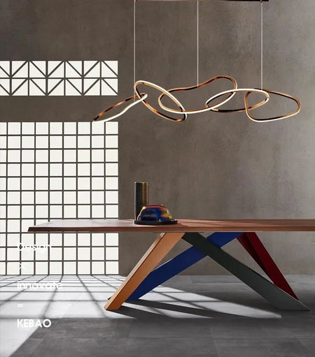 Luminaire Suspension finition rose élégante – Référence : Mariselle5623- - Nexa Lights