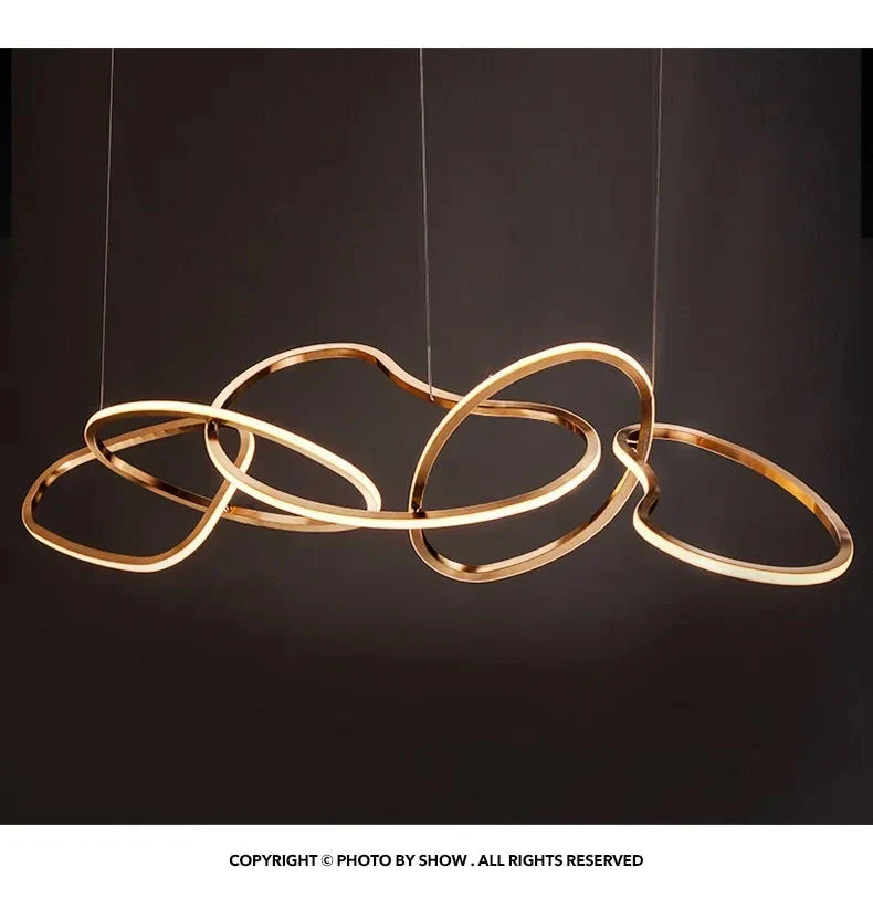 Luminaire Suspension finition rose élégante – Référence : Mariselle5623- - Nexa Lights