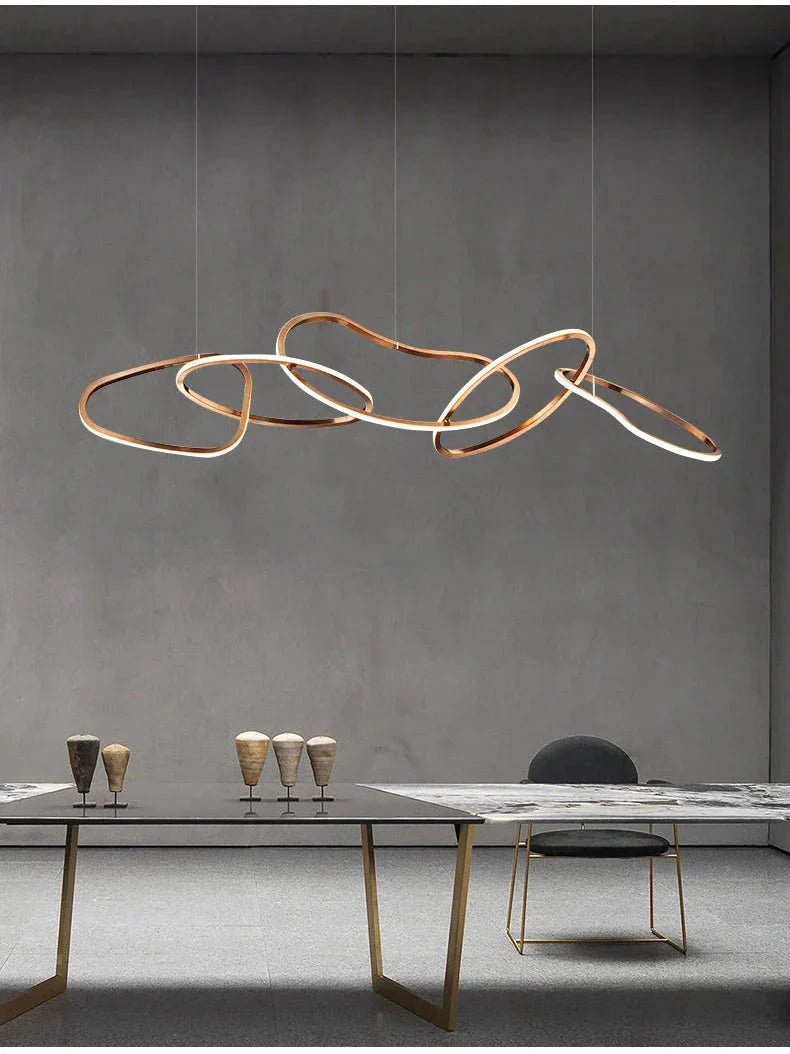 Luminaire Suspension finition rose élégante – Référence : Mariselle5623- - Nexa Lights