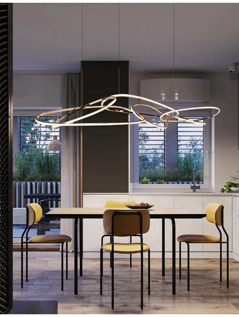 Luminaire Suspension finition rose élégante – Référence : Mariselle5623- - Nexa Lights