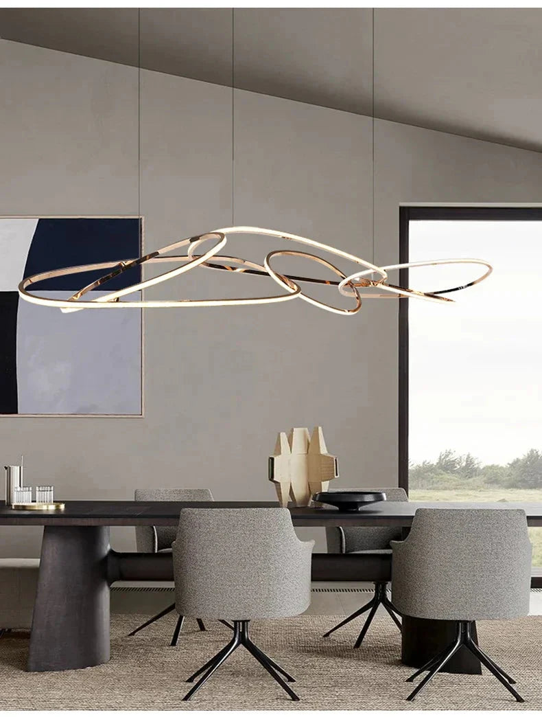 Luminaire Suspension finition rose élégante – Référence : Mariselle5623- - Nexa Lights