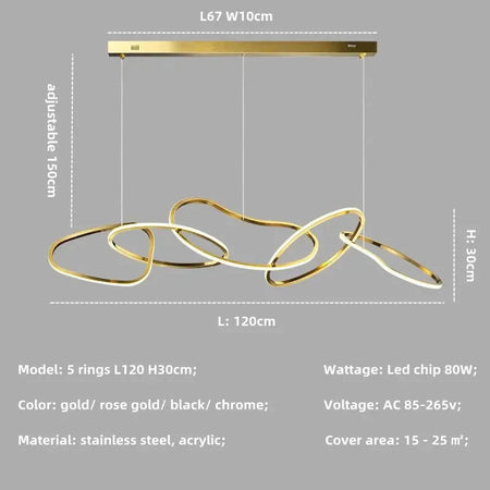 Luminaire Suspension finition rose élégante – Référence : Mariselle5623- - Nexa Lights