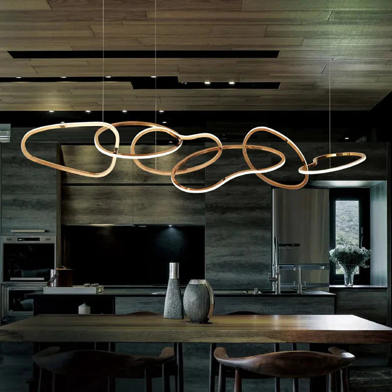 Luminaire Suspension finition rose élégante – Référence : Mariselle5623- - Nexa Lights