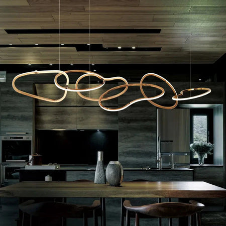 Luminaire Suspension finition rose élégante – Référence : Mariselle5623- - Nexa Lights