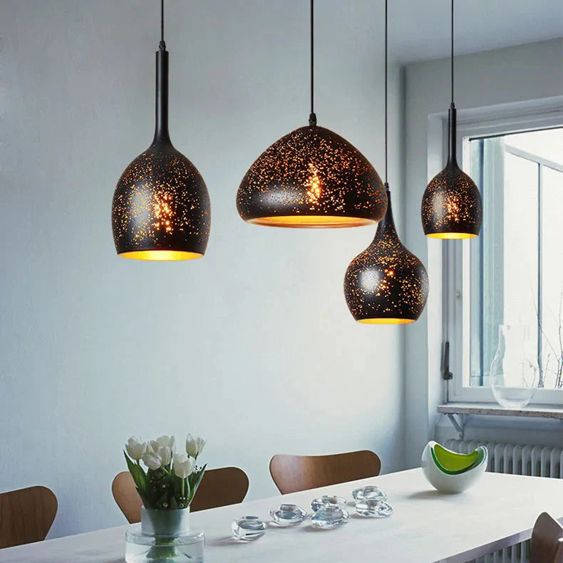 Luminaire Suspension finition rouillée élégante – Référence : Maren5623- - Nexa Lights