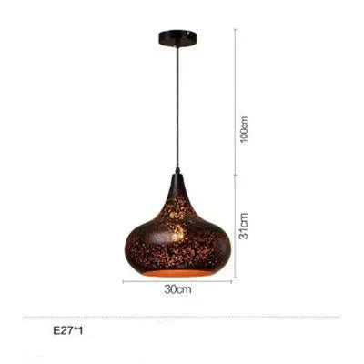 Luminaire Suspension finition rouillée élégante – Référence : Maren5623- - Nexa Lights