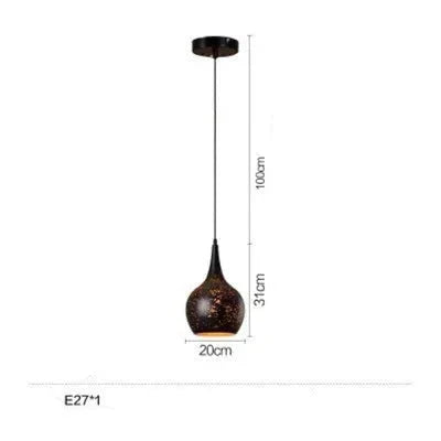 Luminaire Suspension finition rouillée élégante – Référence : Maren5623- - Nexa Lights