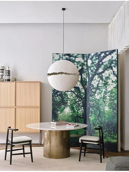 Luminaire Suspension forme organique argentée – Référence : Mariselle4823- - Nexa Lights
