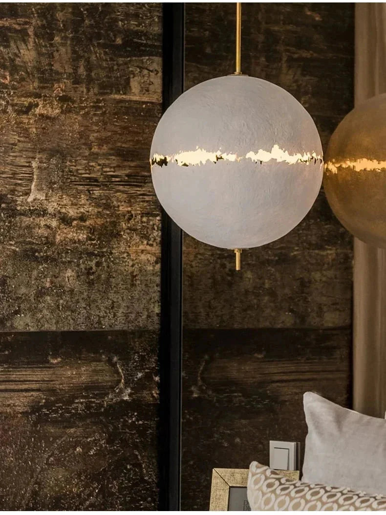 Luminaire Suspension forme organique argentée – Référence : Mariselle4823- - Nexa Lights