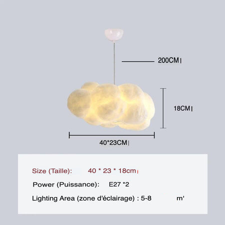 Luminaire Suspension forme organique blanche – Référence : Mylène4723-Luminaire Suspendu - Nexa Lights