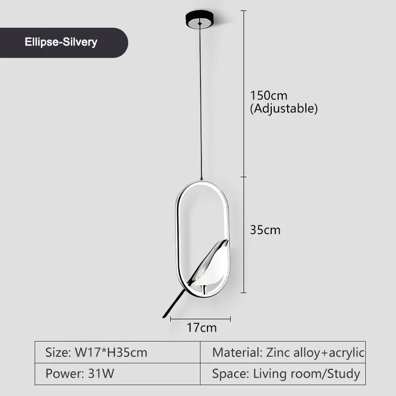 Luminaire Suspension forme organique dorée – Référence : Olinah5623- - Nexa Lights
