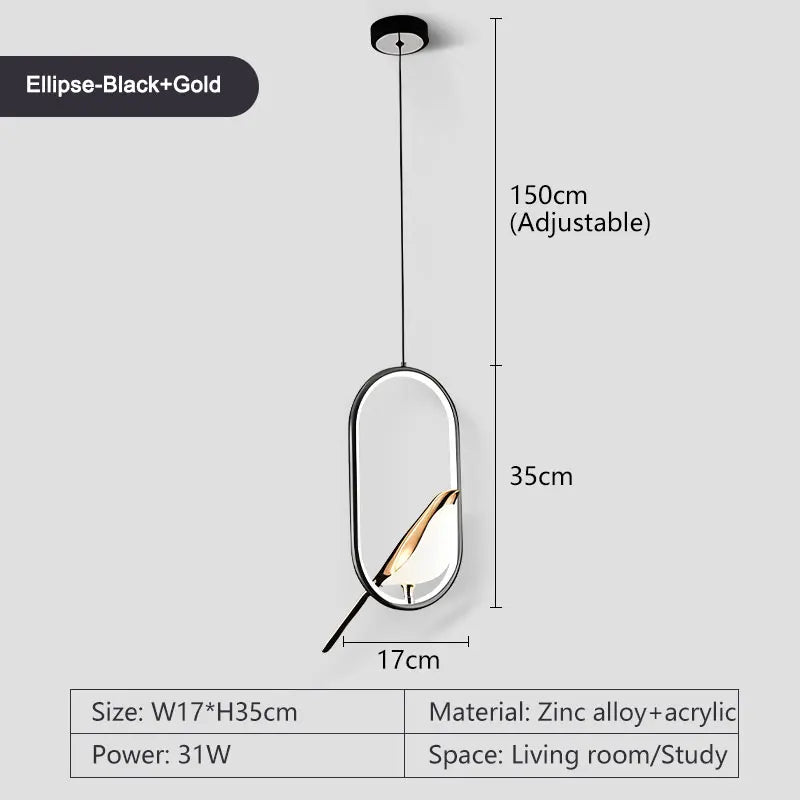 Luminaire Suspension forme organique dorée – Référence : Olinah5623- - Nexa Lights