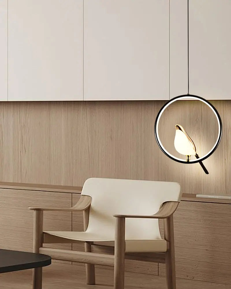 Luminaire Suspension forme organique dorée – Référence : Olinah5623- - Nexa Lights