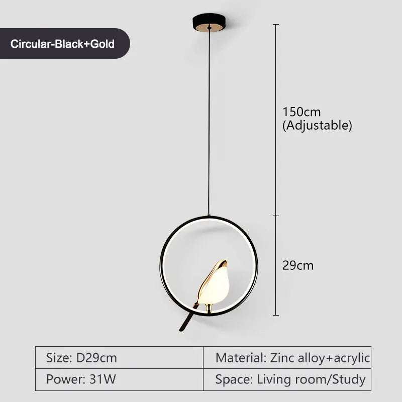 Luminaire Suspension forme organique dorée – Référence : Olinah5623- - Nexa Lights