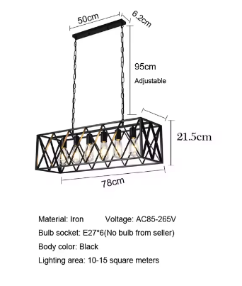 Luminaire Suspension métal noir brillant – Référence : Calixte5723-Luminaire Suspendu - Nexa Lights