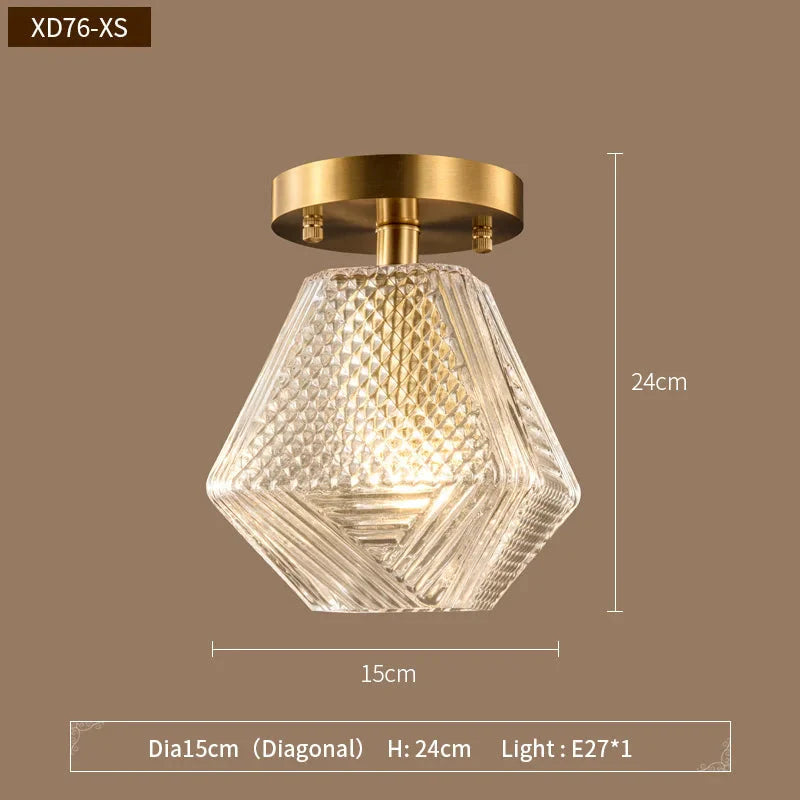 Luminaire Suspension métal noir et verre transparent – Référence : Aelios4729- - Nexa Lights