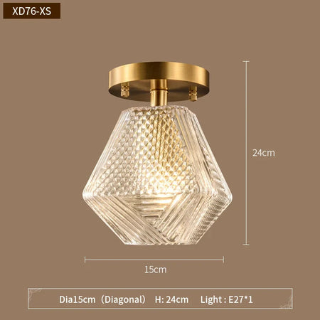 Luminaire Suspension métal noir et verre transparent – Référence : Aelios4729- - Nexa Lights