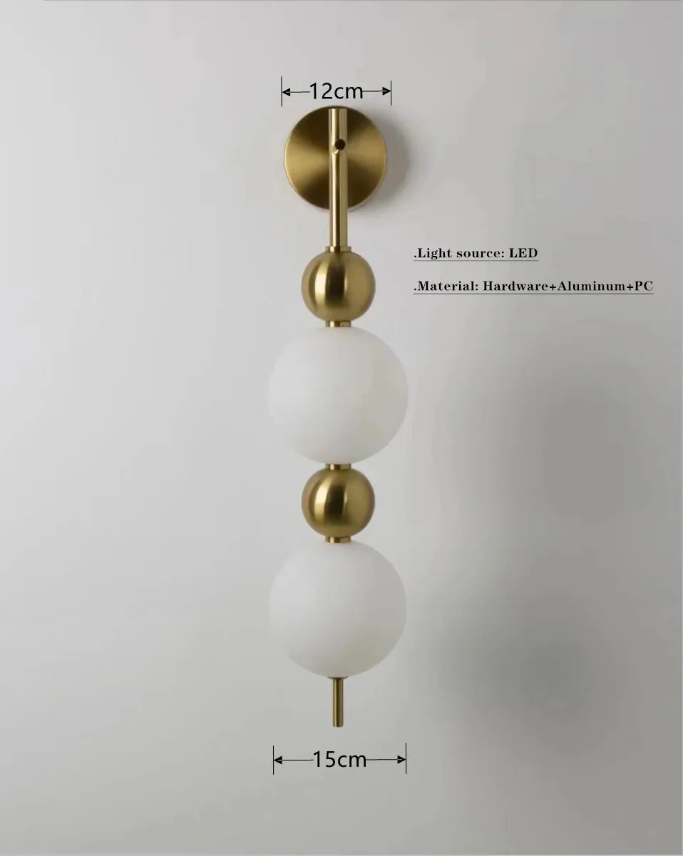 Luminaire Suspension sphères opalines élégantes – Référence : Mariel3485-Luminaire Suspendu - Nexa Lights