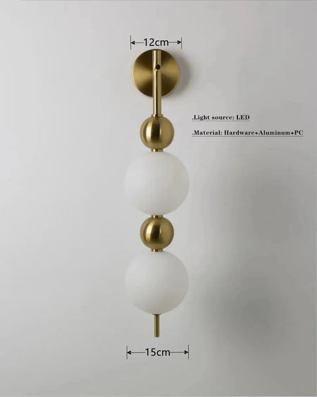 Luminaire Suspension sphères opalines élégantes – Référence : Mariel3485-Luminaire Suspendu - Nexa Lights