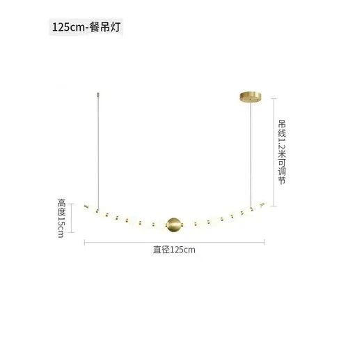 Luminaire Suspension sphères opalines élégantes – Référence : Mariel3485-Luminaire Suspendu - Nexa Lights