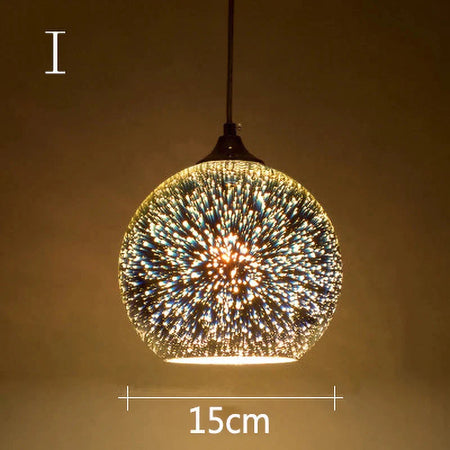 Luminaire Suspension verre 3D coloré – Référence : Ilyas5273-Luminaire Suspendu - Nexa Lights
