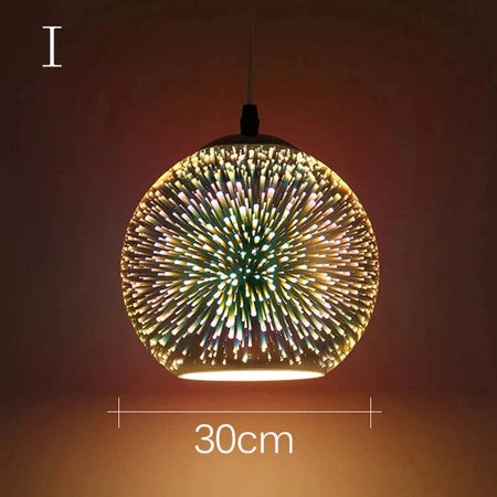 Luminaire Suspension verre 3D coloré – Référence : Ilyas5273-Luminaire Suspendu - Nexa Lights